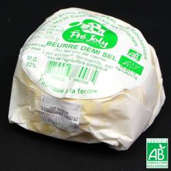 Beurre cru demi sel Bio 125 g