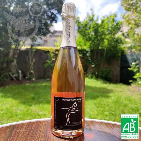 Vin Touraine rosé brut méthode traditionelle AOC BIO 75cl