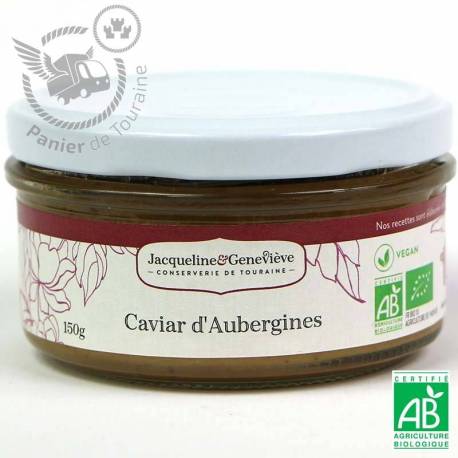 Caviar d'aubergines BIO sans additifs 120 g