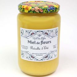 Miel de fleurs récolte d'été non chauffé 1kg