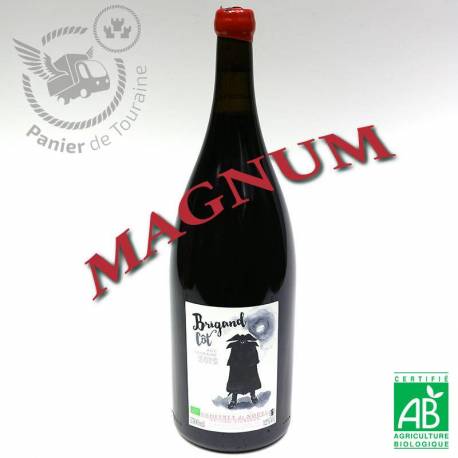 Vin Touraine rouge 2019 AOC BIO Brigand Magnum 150 cl