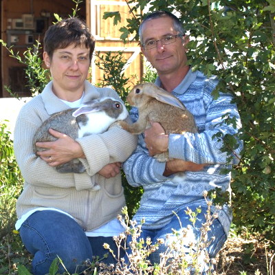 Sylvie et Jean-Pierre Duval éleveurs de lapins à Dénezé-sous-le-Lude