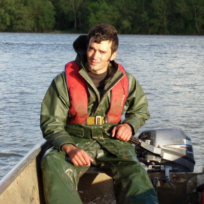 Nicolas Hérault pêcheur proffessionel sur la Loire en Touraine
