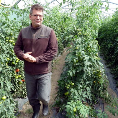Arnaud Ducrocq producteur de légumes Bio à Sainte Maure de Touraine en Touraine vallée de la Loire