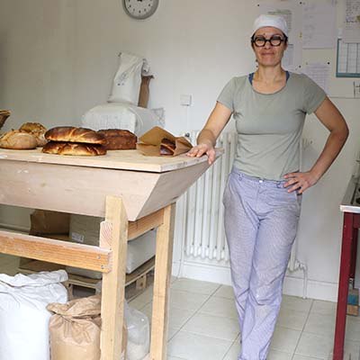 Alexandra et olivier Tros producteurs de pain Bio à St-Pierre des Corps en Touraine